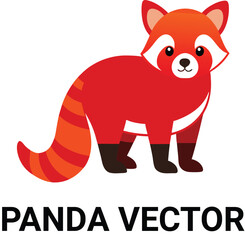 Red Panda Kangaroo Vector