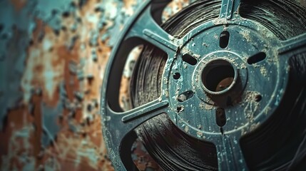 Obraz premium vintage film reel wallpaper