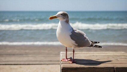 seagull on the beach