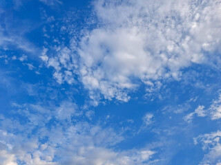 Blue sky with white clouds