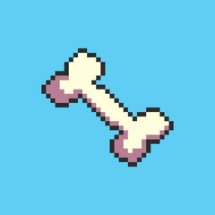 Obraz premium Pixel art bone game asset design