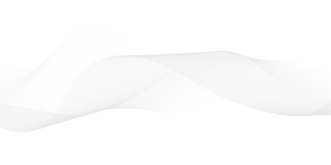 Wave line background with smooth shape. Beautiful wavy line on a white background. Abstract grey wave lines on transparent background.