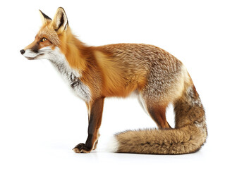Fototapeta premium Fox Isolated on White Background