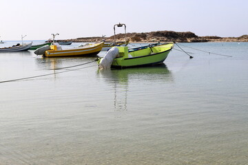 a berth for mooring yachts and boats in a seaport.