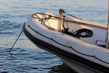 a berth for mooring yachts and boats in a seaport.