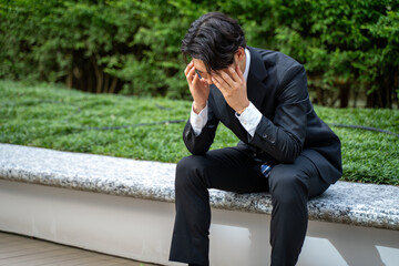 落ち込むビジネスマン