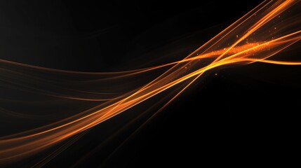 A black and orange line with a lot of sparkles. The line is very long and it looks like it is moving