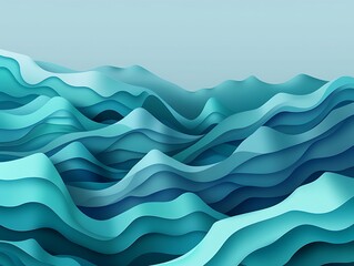 The image is a blue wave with a lot of detail. The waves are very close together, and the water is a deep blue color.