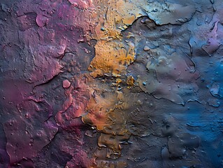 Closeup of abstract rough colorful multicolored art texture 