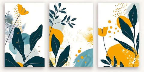 abstract background of art illustration framed in minimalism style swirl free form curve and line set on wall,