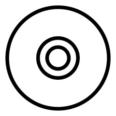 cd, dvd, compact disk, storage, burning, computer outline icon