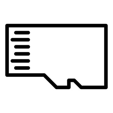 recommend clip art:  memory card, sd card, storage, memory outline icon