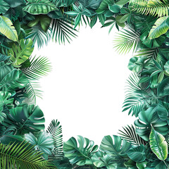 tropical foliage plant bush nature frame layout border png
