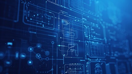 A detailed blueprint on a computer screen