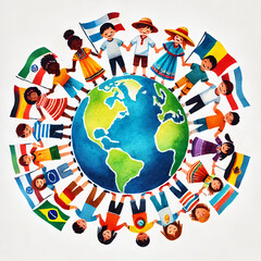 Naklejka premium National Hispanic Heritage Month Social Media Design, Latin American Culture Celebration