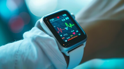 A wearable device that continuously monitors heart activity and alerts users of any abnormalities