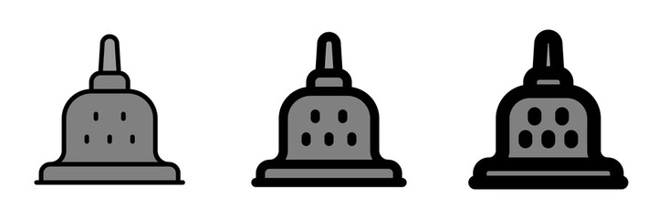 Editable temple, shrine vector icon. Landmark, monument, structure, culture, building, architecture. Part of a big icon set family. Perfect for web and app interfaces, presentations, infographics, etc
