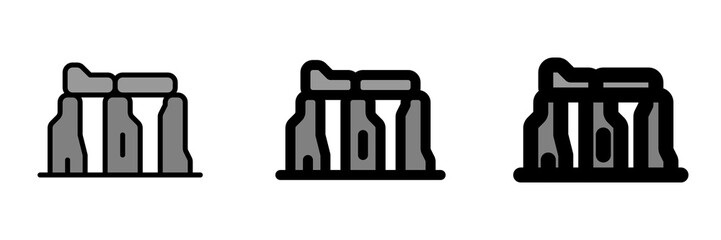 Editable rock, stone, structure vector icon. Landmark, monument, building, culture, architecture. Part of a big icon set family. Perfect for web and app interfaces, presentations, infographics, etc