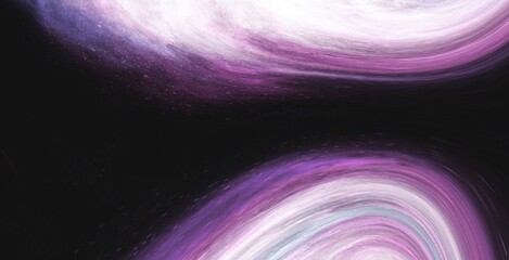 Galaxy space motion loop bulb light milky way black background