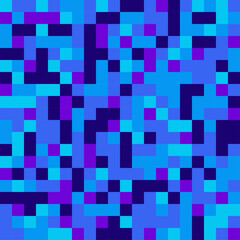 Gradient Blue to Purple Pixel Grid Background