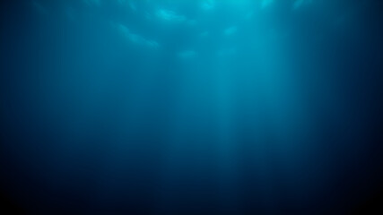 Deep sea background with mysterious tones