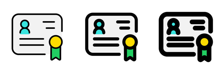 Editable certificate, diploma, education, course, training, document vector icon. Work, job, office. Part of a big icon set family. Perfect for web and app interfaces, presentations, infographics, etc