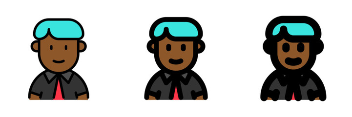 Editable teen, adolosence, boy, girl avatar vector icon. User, profile, identity, persona. Part of a big icon set family. Perfect for web and app interfaces, presentations, infographics, etc