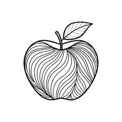 Minimalist Apple Icon Essential Vector Graphics