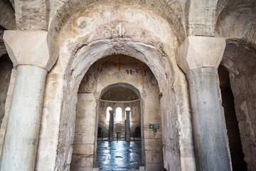 Fototapeta premium St Nicholas Church, Santa Claus Church, in Demre, Turkey. It is a historic East Roman basilica church of ancient city Myra.