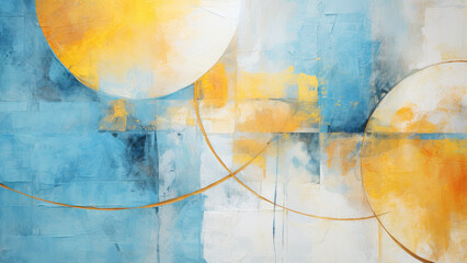 Blur and yellow abstract painting background texture design surface