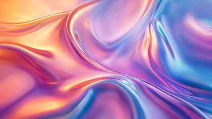 Obraz premium Colorful abstract illustration of flowing fabric textures highlighting soft curves and gradients, evoking a sense of motion and depth