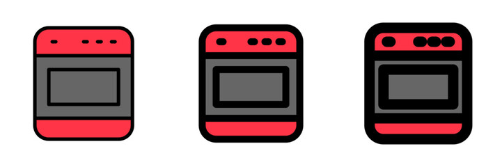 Editable oven vector icon. Bakery, cooking, appliances,  kitchenware, food. Part of a big icon set family. Perfect for web and app interfaces, presentations, infographics, etc