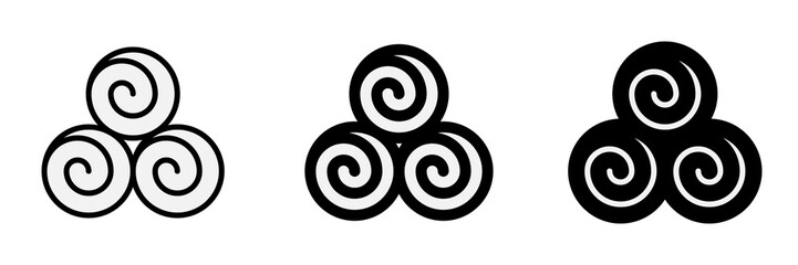 Editable towel roll vector icon. Wellness, spa, relaxation. Part of a big icon set family. Perfect for web and app interfaces, presentations, infographics, etc