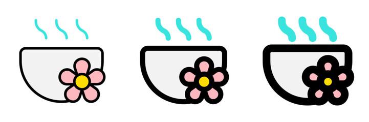 Editable warm water, bowl vector icon. Wellness, spa, relaxation. Part of a big icon set family. Perfect for web and app interfaces, presentations, infographics, etc