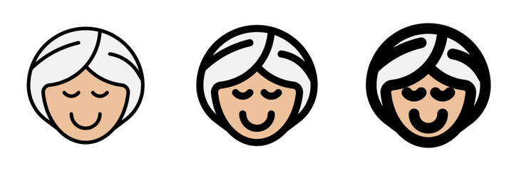Editable spa lady vector icon. Wellness, spa, relaxation. Part of a big icon set family. Perfect for web and app interfaces, presentations, infographics, etc