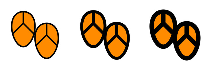 Editable sandals vector icon. Wellness, spa, relaxation. Part of a big icon set family. Perfect for web and app interfaces, presentations, infographics, etc