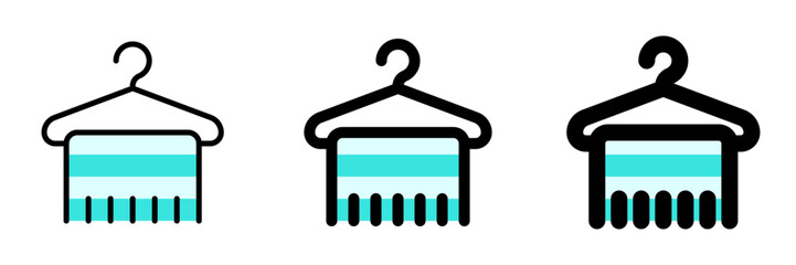 Editable towel hanger vector icon. Wellness, spa, relaxation. Part of a big icon set family. Perfect for web and app interfaces, presentations, infographics, etc