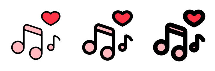 Editable love songs vector icon. Wedding, valentine, love, celebration. Part of a big icon set family. Perfect for web and app interfaces, presentations, infographics, etc