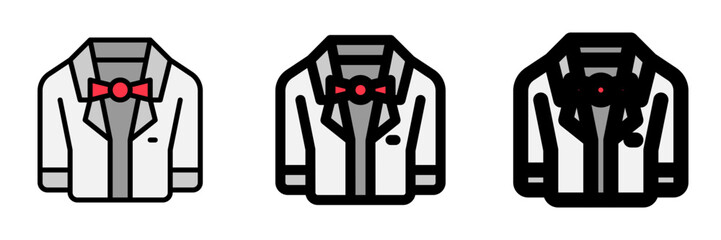 Editable wedding suit vector icon. Wedding, valentine, love, celebration. Part of a big icon set family. Perfect for web and app interfaces, presentations, infographics, etc