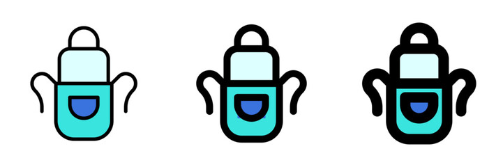 Editable apron vector icon. Apparel, gardening, cooking. Part of a big icon set family. Perfect for web and app interfaces, presentations, infographics, etc