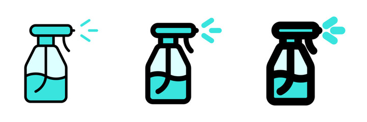 Editable water sprayer, spray bottle vector icon. Gardening, lanscaping, hygiene. Part of a big icon set family. Perfect for web and app interfaces, presentations, infographics, etc