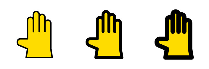 Editable rubber glove vector icon. Industry, household, gardening, landscaping. Part of a big icon set family. Perfect for web and app interfaces, presentations, infographics, etc