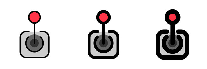 Editable joystick, arcade, game controller vector icon. Video game, game elements. Part of a big icon set family. Perfect for web and app interfaces, presentations, infographics, etc © Totto House