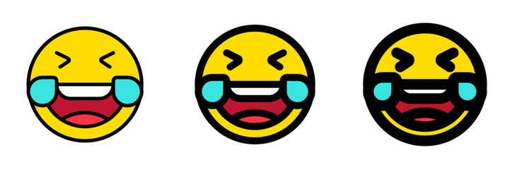 Editable laughing-out-loud expression emoticon vector icon. Part of a big icon set family. Part of a big icon set family. Perfect for web and app interfaces, presentations, infographics, etc
