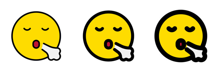 Editable sigh, relief, expression emoticon vector icon. Part of a big icon set family. Part of a big icon set family. Perfect for web and app interfaces, presentations, infographics, etc