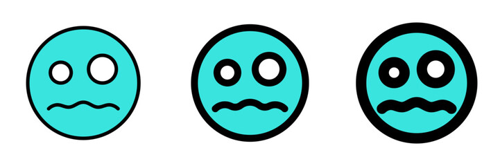 Editable scared face expression emoticon vector icon. Part of a big icon set family. Part of a big icon set family. Perfect for web and app interfaces, presentations, infographics, etc