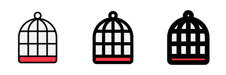 Editable bird cage vector icon. Veterinary, animal, pet care, pet shop. Part of a big icon set family. Perfect for business, web and app interfaces, presentations, infographics, etc
