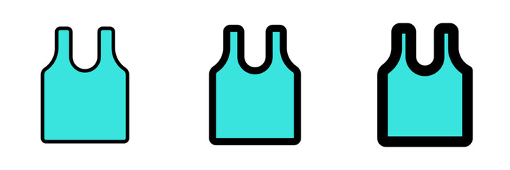 Editable sleeveless shirt vector icon. Clothing, fashion, apparel. Part of a big icon set family. Perfect for web and app interfaces, presentations, infographics, etc