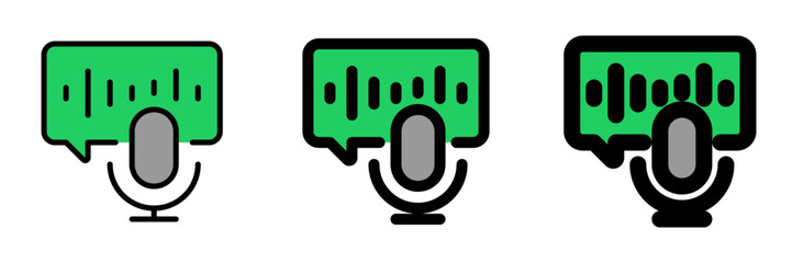 Editable podcast, audio book, chat, broadcast vector icon. Online learning, course, tutorial. Part of a big icon set family. Perfect for web and app interfaces, presentations, infographics, etc