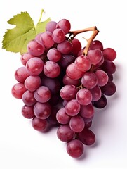Fototapeta premium Grapes isolated on white background. Generative ai